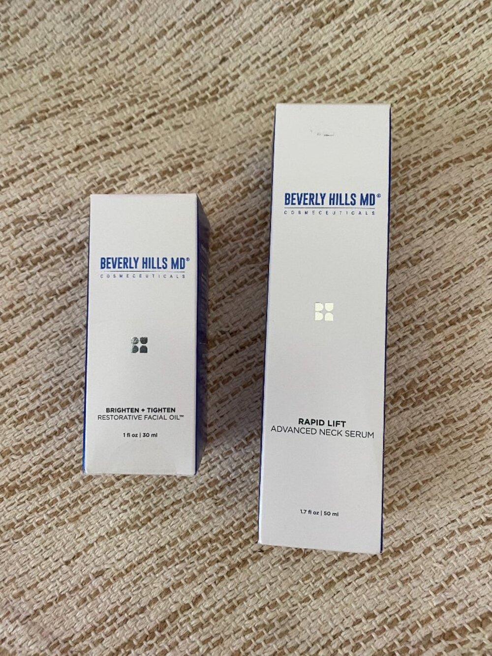 Beverly Hills MD Set of 2 Brighten & Tighten and Rapid Lift Advanced Neck Serum